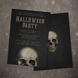 Volwassen Halloween Party Skull Zwart Kaart