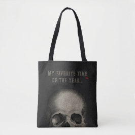 Volwassen Halloween Party Skull Zwart Tote Bag
