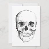 Volwassen Halloween Party  Spooky Skull Kaart (Achterkant)