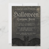 Volwassen Halloween Party Vampier Bat Zwart Kaart (Voorkant)