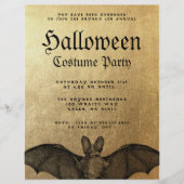 Volwassen Halloween Party Vampier Vleermuis Uitnod Flyer (Voorkant)