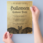 Volwassen Halloween Party Vampier Vleermuis Uitnod Flyer (Hand)