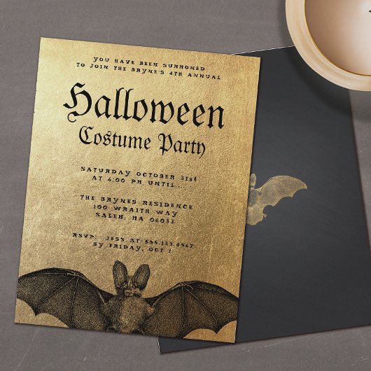 Volwassen Halloween Party Vampier Vleermuis Uitnod Flyer