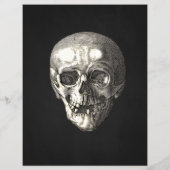 Volwassen Halloween  Skull Party Flyer (Achterkant)