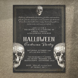 Volwassen Halloween Skull Party Flyer
