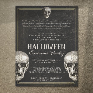 Volwassen Halloween Skull Party Flyer