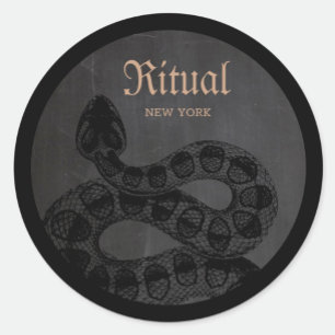 Volwassen Halloween Slang Ronde Sticker