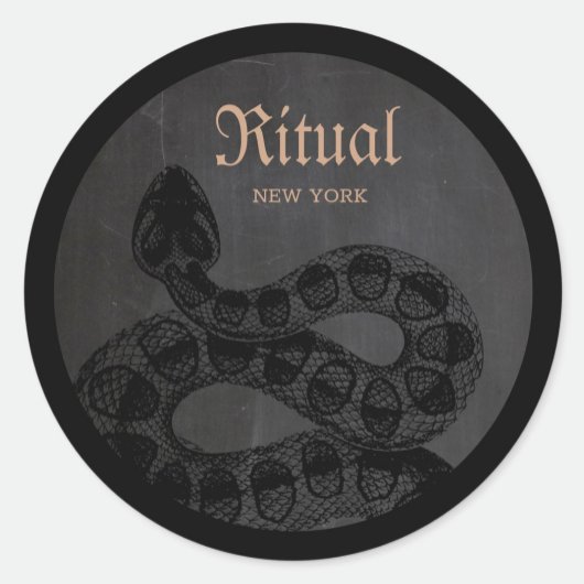 Volwassen Halloween Slang Ronde Sticker