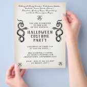 Volwassen Halloween  Slangenfeest Flyer (Hand)