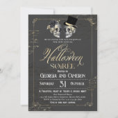 Volwassen Halloween Soirée  Gotische schedel Kaart (Voorkant)