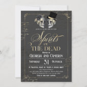 Volwassen Halloween Soirée  Gotische schedel Kaart (Voorkant)