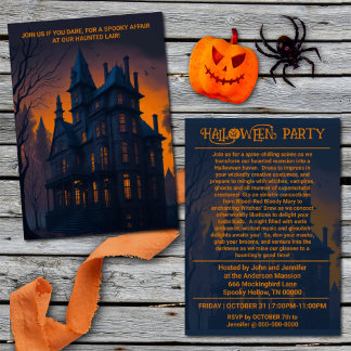 Volwassen Halloween spookhuis kostuum feest Kaart