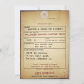 Volwassen Halloween Toe Label Bash Nieuwe Schone F Kaart (Voorkant)