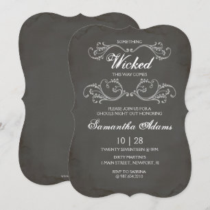 Volwassen Halloween Uitnodigingen Gothic