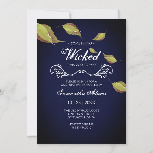 Volwassen Halloween Uitnodigingen Kostuum Party (Voorkant)