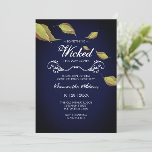 Volwassen Halloween Uitnodigingen Kostuum Party (Staand voorkant)