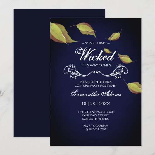 Volwassen Halloween Uitnodigingen Kostuum Party (Voorkant / Achterkant)