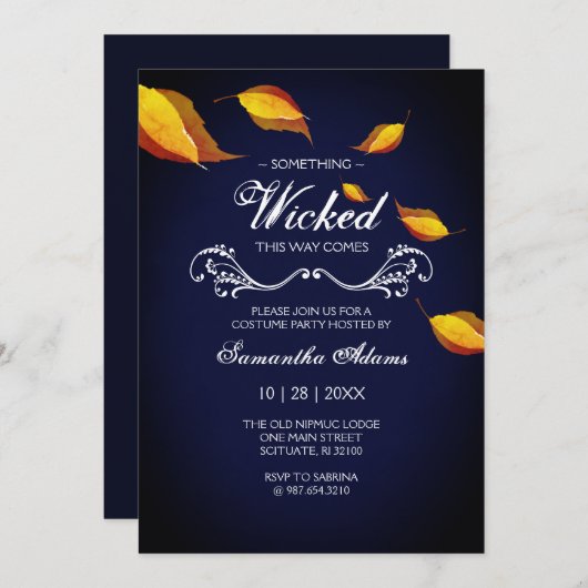 Volwassen Halloween Uitnodigingen Kostuum Party (Voorkant / Achterkant)