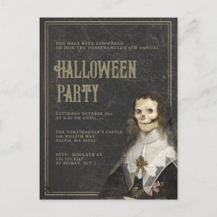 Volwassen Halloween Victoriaans Gothic Party Briefkaart