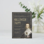 Volwassen Halloween Victoriaans Gothic Party Briefkaart (Staand voorkant)