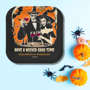 Volwassen Halloween wicked goede tijd party servie Papieren Bordje