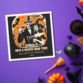 Volwassen Halloween wicked goede tijd party servie Servet