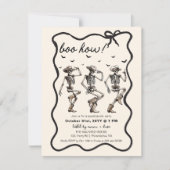 Volwassen Halloweenfeest | Cowboys skeletten danse Aankondiging (Voorkant)