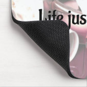 VOLWASSEN: Het leven heeft alleen maar een echte m Muismat (Hoek)