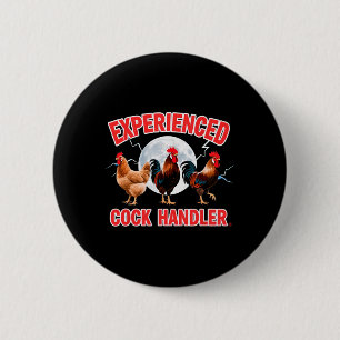 Volwassen Humor Ervaren Behandelaar Ongepast  Ronde Button 5,7 Cm