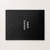 Volwassen inhoud | Solid Black Funny Legpuzzel (Horizontaal)