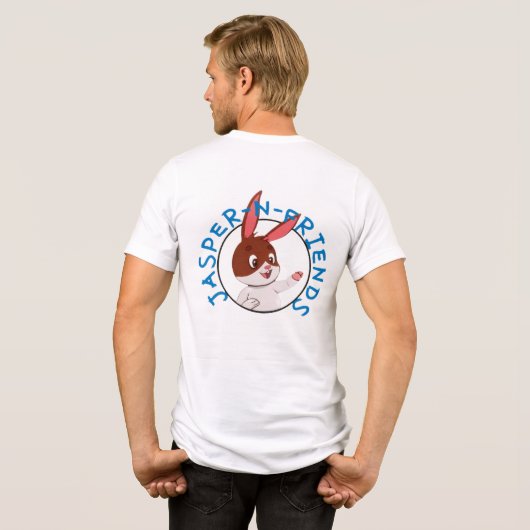 Volwassen Jasper-n-friends T-shirt (Achterkant volledig)