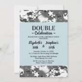 Volwassen Joint Dubbele Verjaardag blauwe hemel zi Kaart (Voorkant)