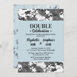 Volwassen Joint Dubbele Verjaardag blauwe hemel zi Kaart