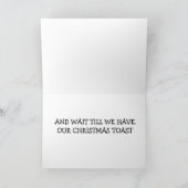 VOLWASSEN KERST "ALLES SCHIJT LACHTERIG VOOR KERST KAART (Binnen)