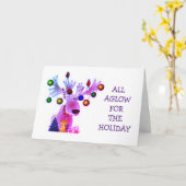 VOLWASSEN KERST "ALLES SCHIJT LACHTERIG VOOR KERST KAART (Gele Bloem)