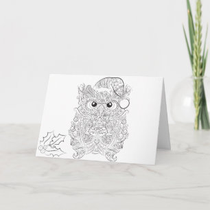 Volwassen kerstkaart feestdagen kaart