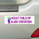 Volwassen kind bumpersticker (Op auto)