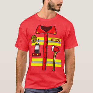 Volwassen Kinderen Halloween Fireman Firefighter C T-shirt