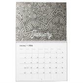 Volwassen kleurboek kalender voor 2025. (Jan 2026)