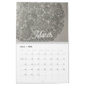 Volwassen kleurboek kalender voor 2025. (Mar 2026)