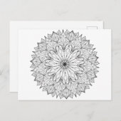 Volwassen kleuren in het baanontwerp van het DIY m Briefkaart (Voorkant / Achterkant)