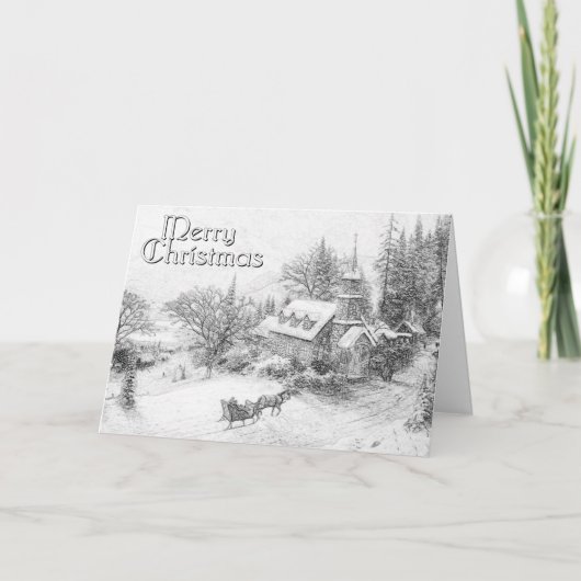 Volwassen kleuren kerst Kaart (Voorkant)