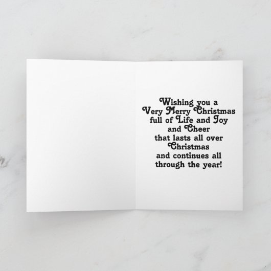 Volwassen kleuren kerst Kaart (Binnen)