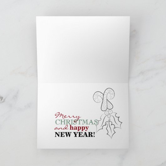 Volwassen kleuren kerstkaart feestdagen kaart (Binnen)