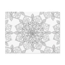 Volwassen kleuren Mandala Floral Pattern