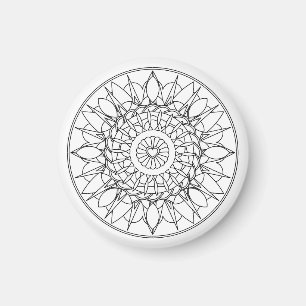 Volwassen kleuren Mandala Magnet