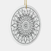 Volwassen kleuren Mandala Ornament (Rechts)