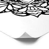 Volwassen kleuren Mandala Poster (Hoek)