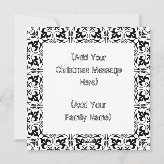 Volwassen kleuren: persoonlijke kerstkaart (Achterkant)