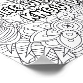 Volwassen kleuren -"Wanneer de kracht van.." Inspi Poster (Hoek)